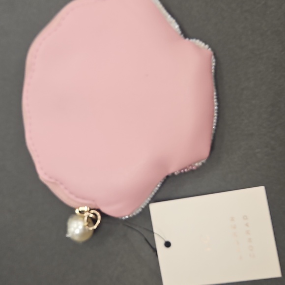 LC Lauren Conrad Pink Beaded Shell Pouch - NWT - Picture 4 of 5